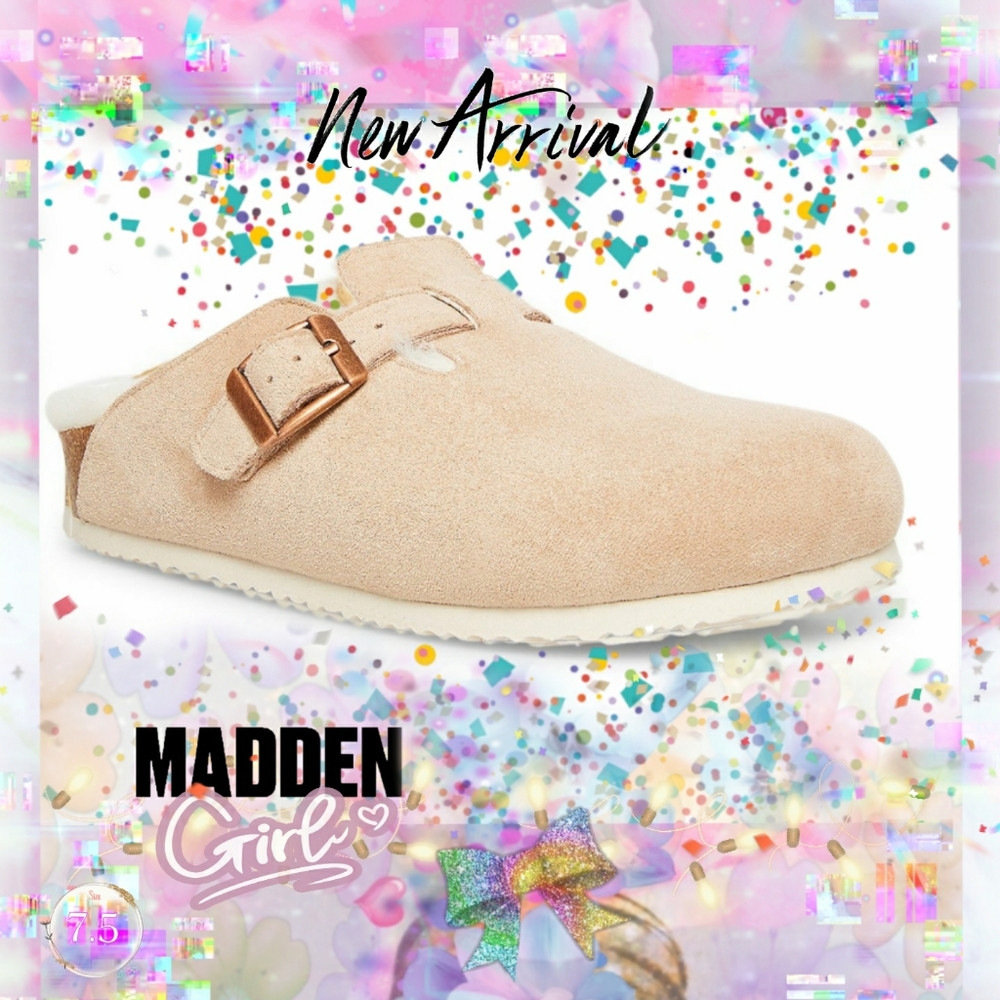 Boston Clog Mules 💕 Light Blush Clogs 👡 NWT 💖 BNIB 🌟 SIZE 7.5 💫 Fur & Suede - Picture 1 of 17